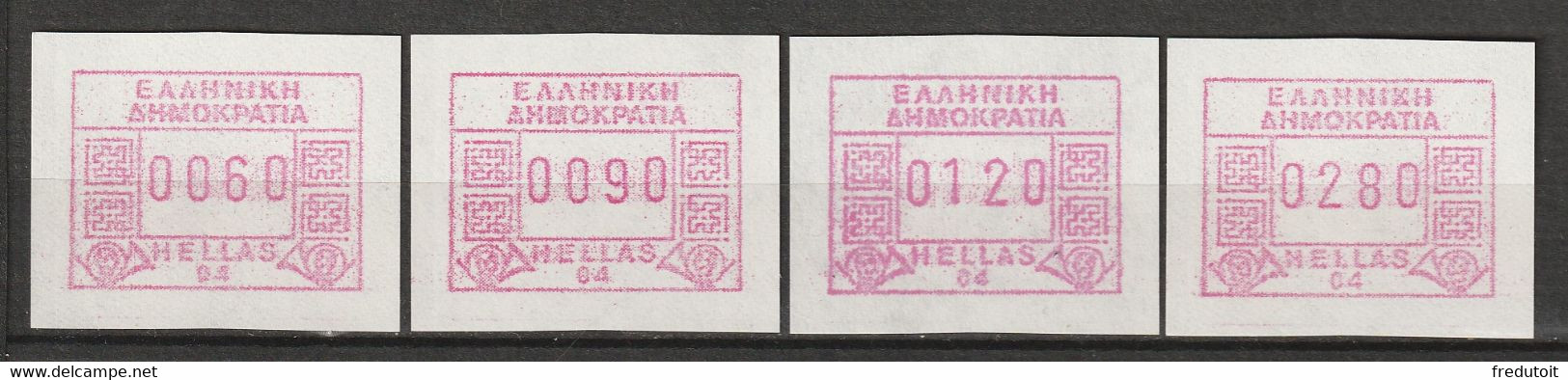 GRECE - Timbres De Distributeurs : ATM/Frama - N°9 ** (1991-92) 04 Ampelokipi - Machine Labels [ATM]