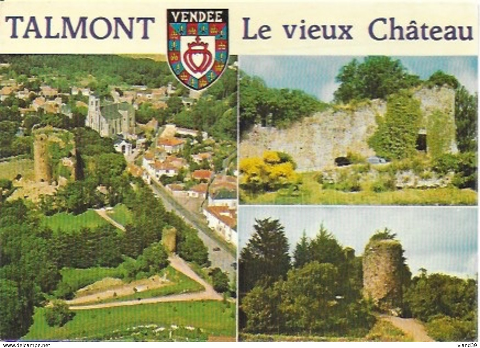 Talmont - Le Vieux Château Dominant Le Bourg - Talmont Saint Hilaire