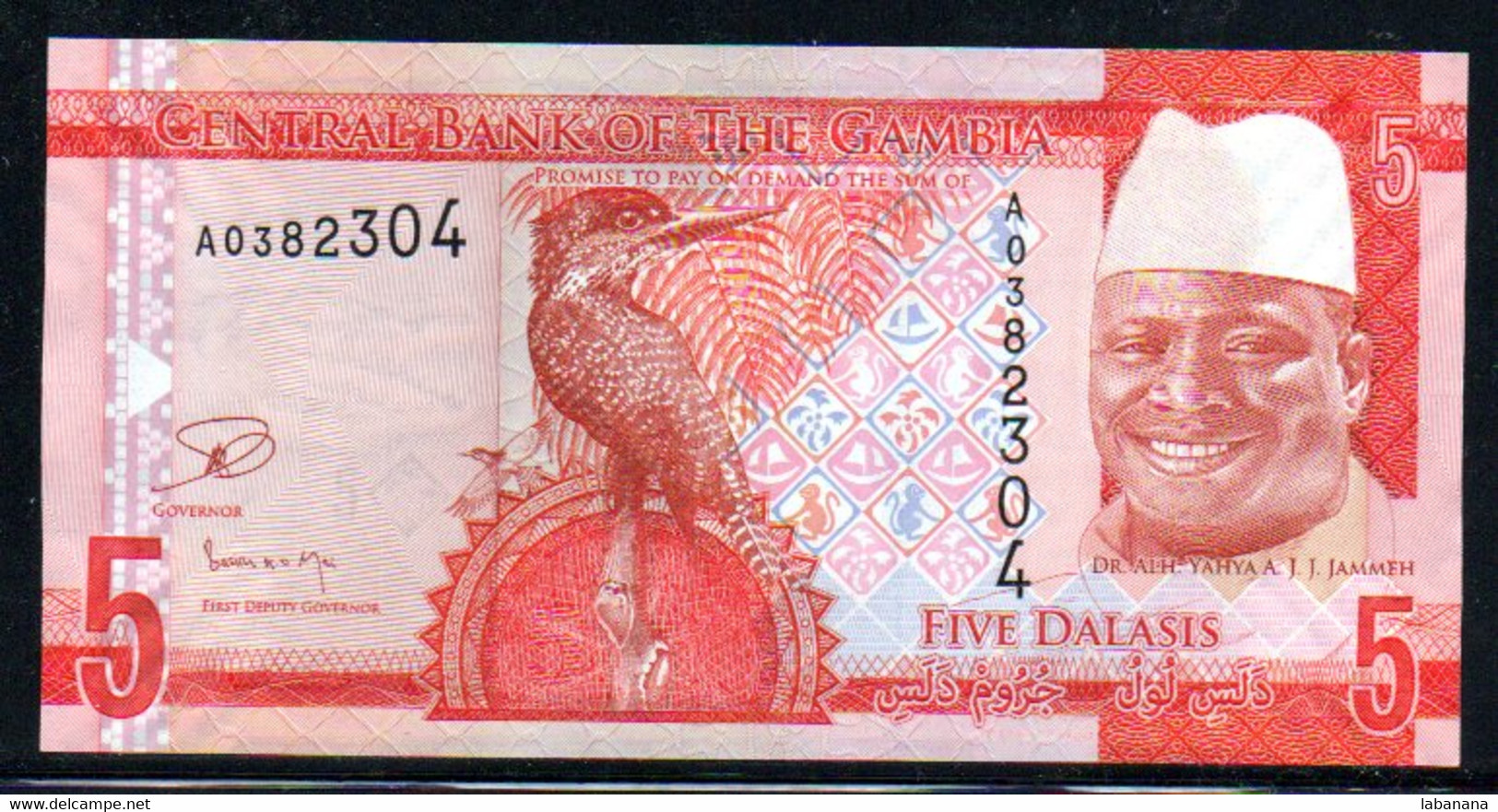 570-Gambie Billet De 5 Dalasis 2005 A038 Neuf - Gambia