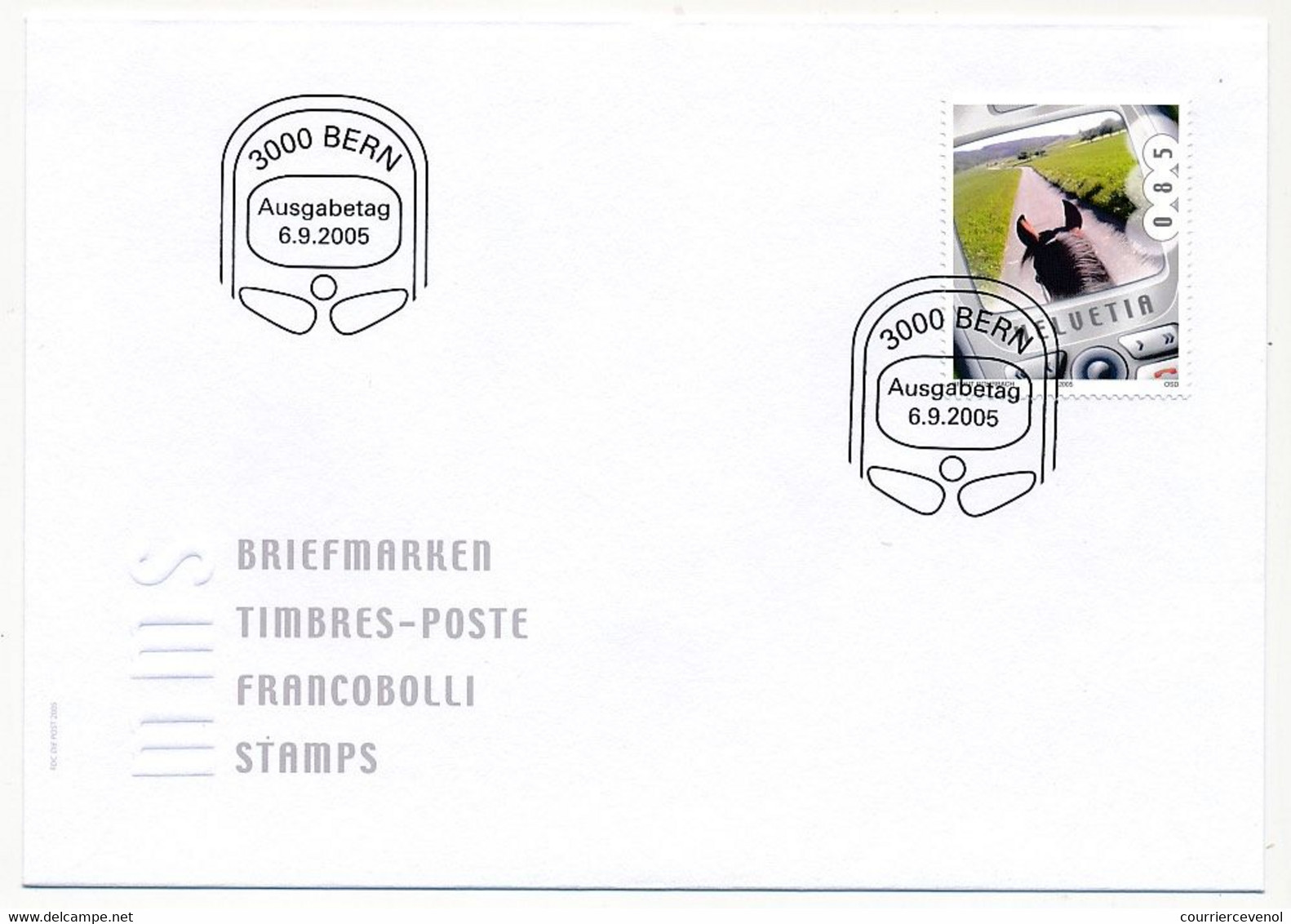 SUISSE -  FDC 2005 - TIMBRES-POSTE - Suisse Mobile, Un Pays Qui Bouge - Berne - 6/9/2005 - 5 Enveloppes (2 Séries) - FDC