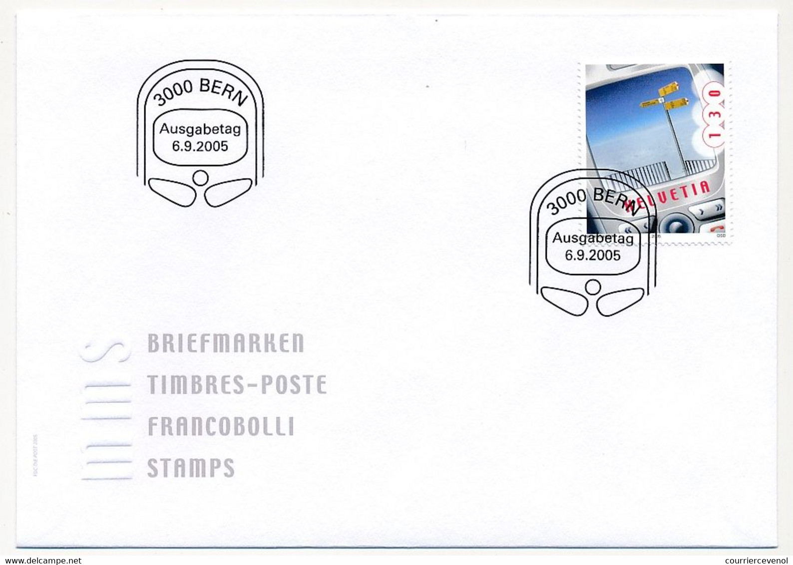 SUISSE -  FDC 2005 - TIMBRES-POSTE - Suisse Mobile, Un Pays Qui Bouge - Berne - 6/9/2005 - 5 Enveloppes (2 Séries) - FDC