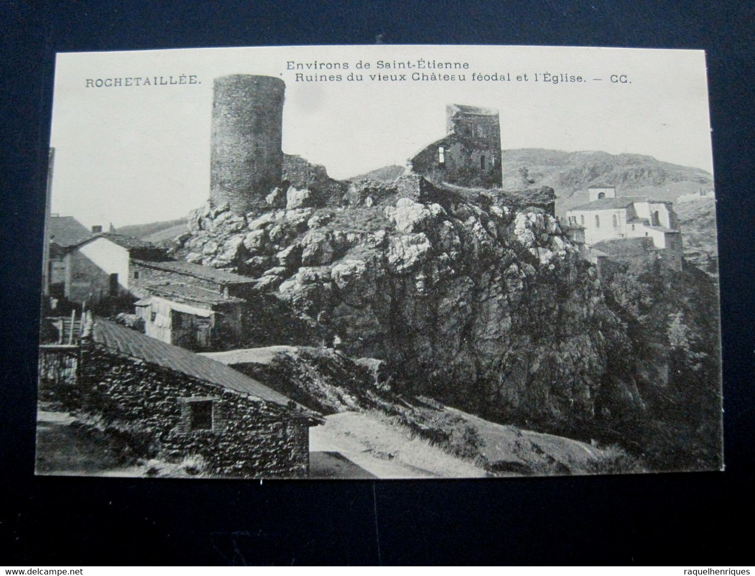 CPA 42 ROCHETAILLÉE-Environs De St-ÉTIENNE Ruines Du Vieux Chateau (IT#1328) - Rochetaillee