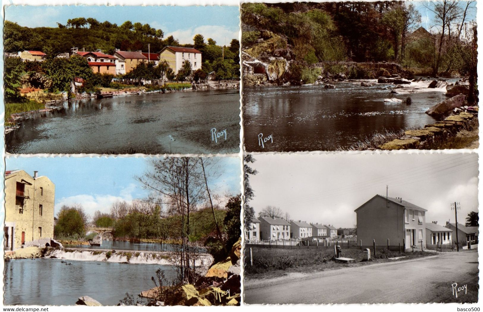 BOUSSAY : 4 Cartes MOULIN, USINES, Chaussée BAPAUME, CITE - Boussay