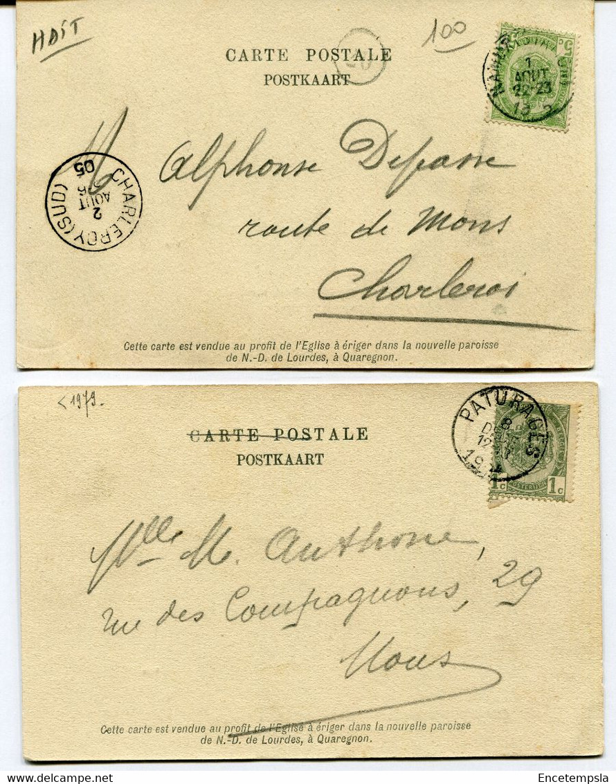 CPA - 2 Cartes Postales - Belgique - Quaregnon - La Grotte De Notre Dame De Lourdes (D14778) - Quaregnon