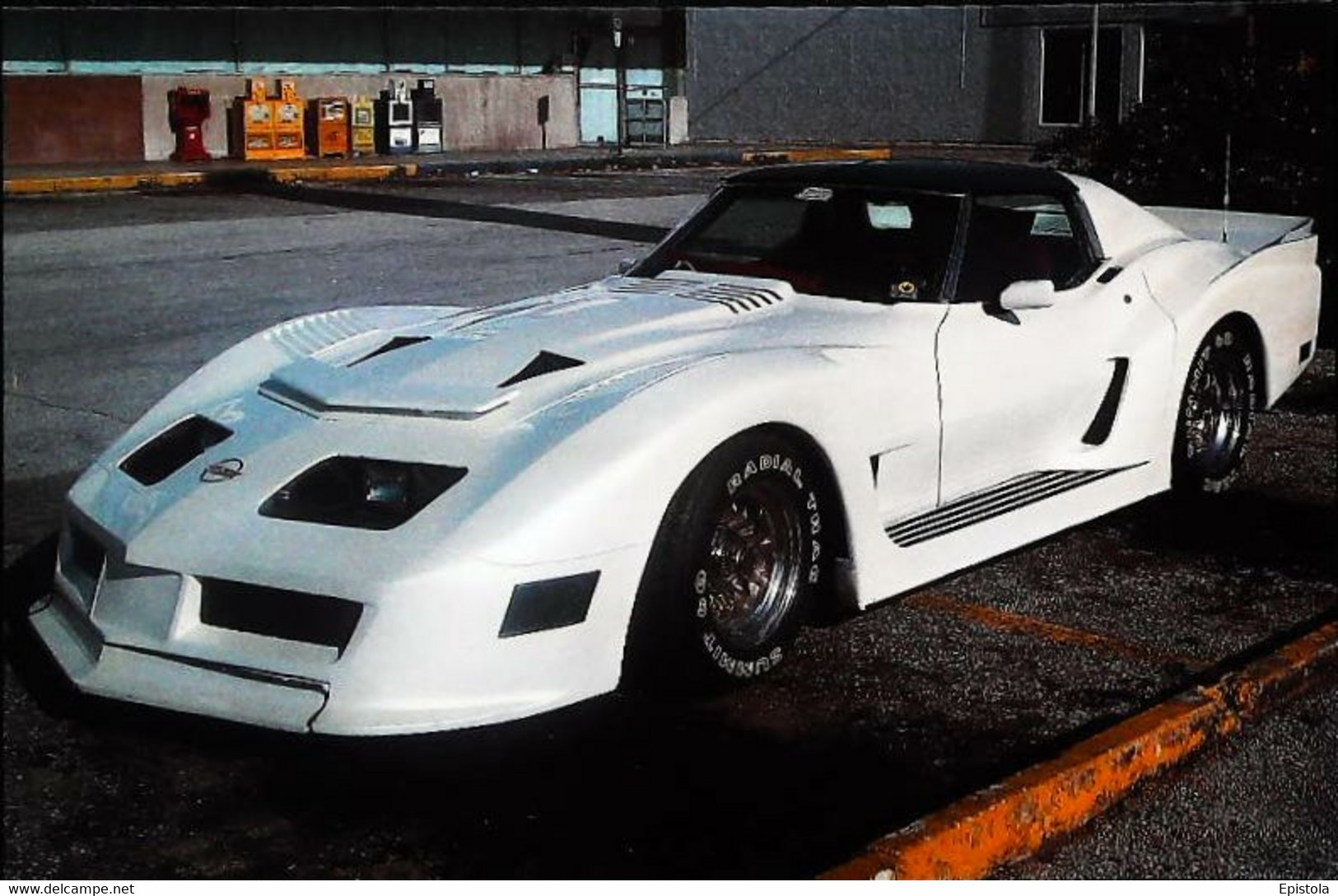 ► CORVETTE Custom 1980's - Automobile Chevrolet Aux USA  (Miami Street 1992) - American Roadside