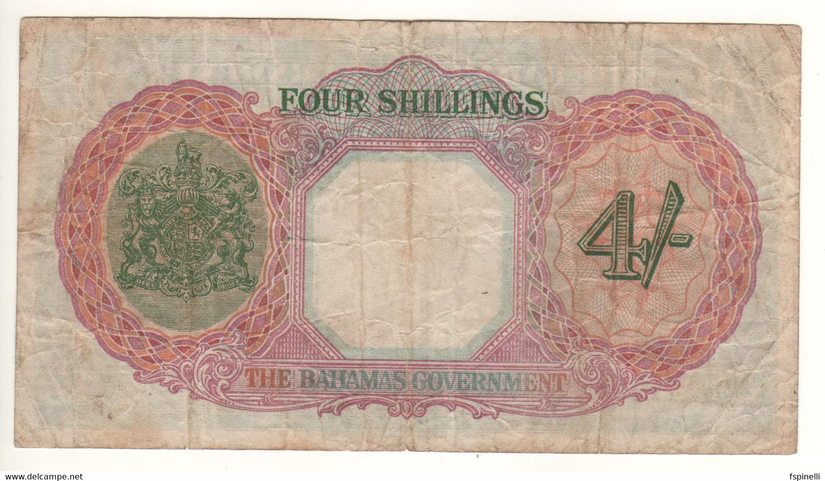 BAHAMAS   4  Shillings    P9b    King George VI    (L. 1936...sign. W.L. Heape ) - Bahamas