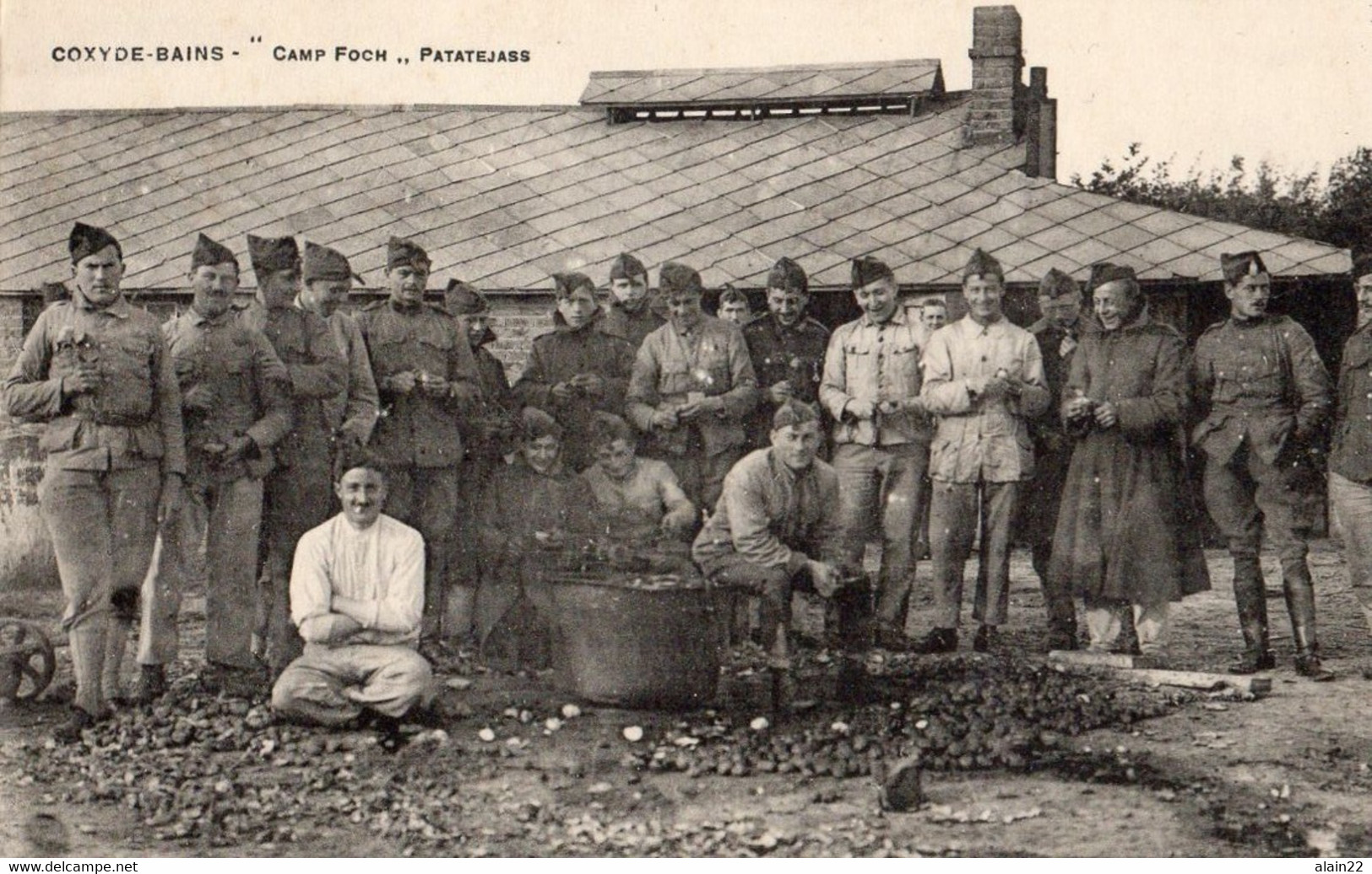 Coxyde-Bains-" Camp Foch" Patatejass. Pub Patissiers Bruxelleois Au Dos. - Koksijde