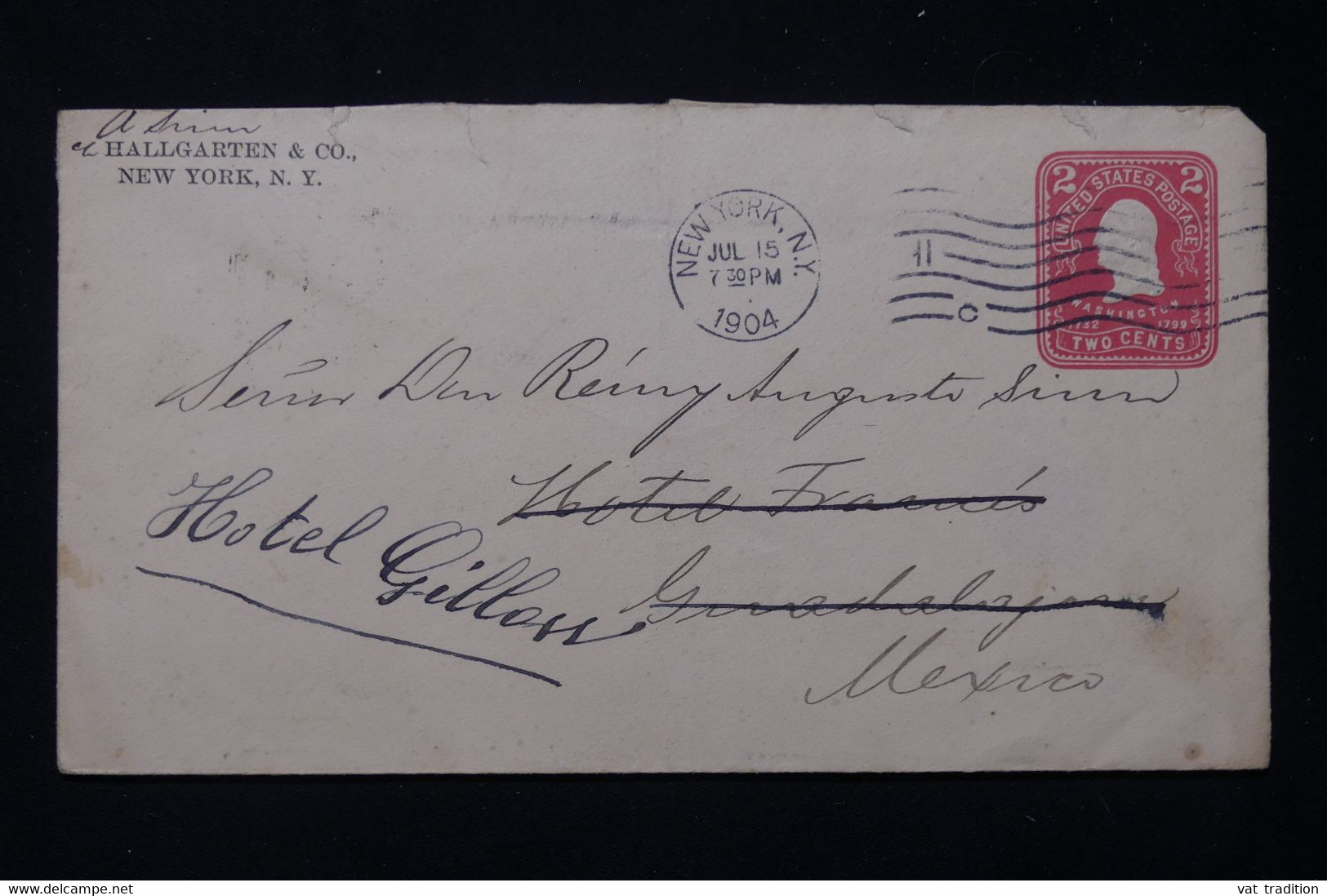 ETATS UNIS - Entier Postal Commercial De New York En 1904 Pour Mexico - L 77691 - 1901-20