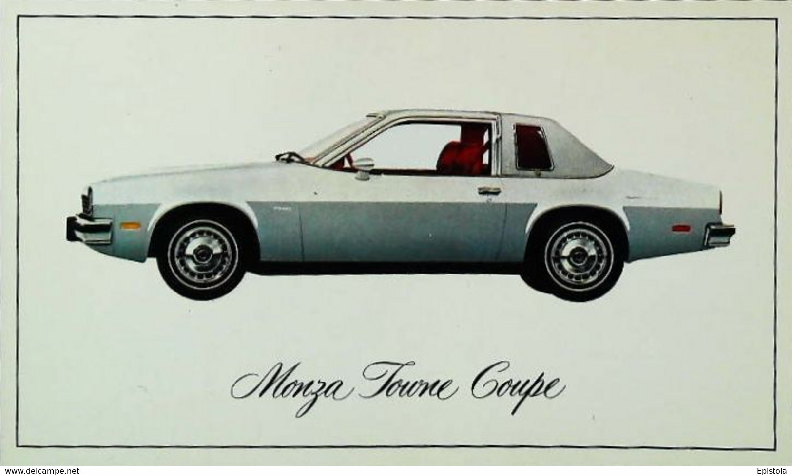 ► CHEVROLET Monza Towne Coupe 1976  - Publicité Automobile Chevrolet  (Litho. U.S.A.) - American Roadside