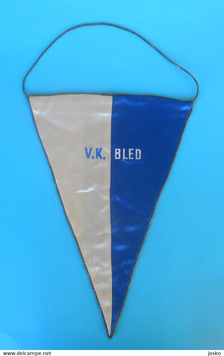 VK BLED - Slovenia Ex Yugoslavia Rowing Club Vintage Pennant 1960's * Aviron Rudersport Rudern Rudernd Ruder Canottaggio - Rudersport