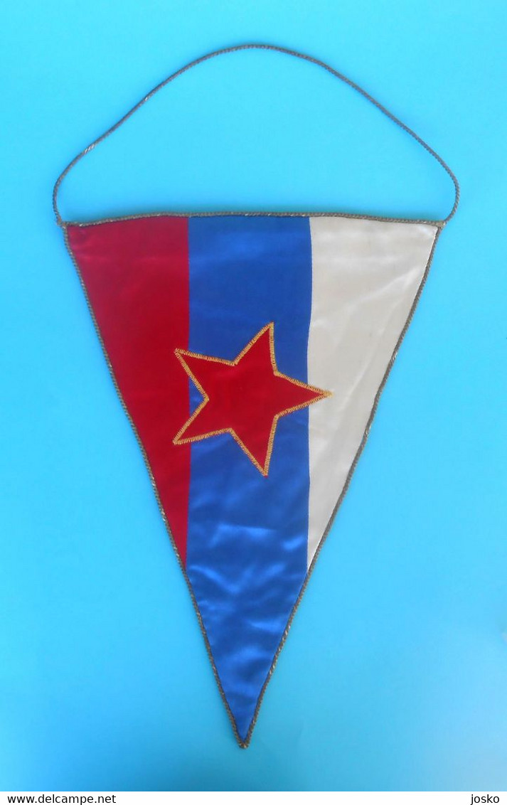 VK BLED - Slovenia Ex Yugoslavia Rowing Club Vintage Pennant 1960's * Aviron Rudersport Rudern Rudernd Ruder Canottaggio - Aviron