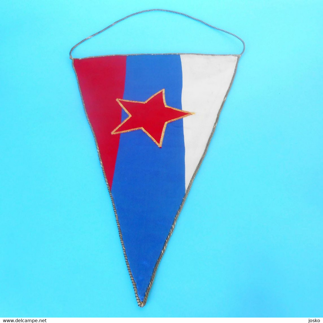 VK BLED - Slovenia Ex Yugoslavia Rowing Club Vintage Pennant 1960's * Aviron Rudersport Rudern Rudernd Ruder Canottaggio - Rudersport