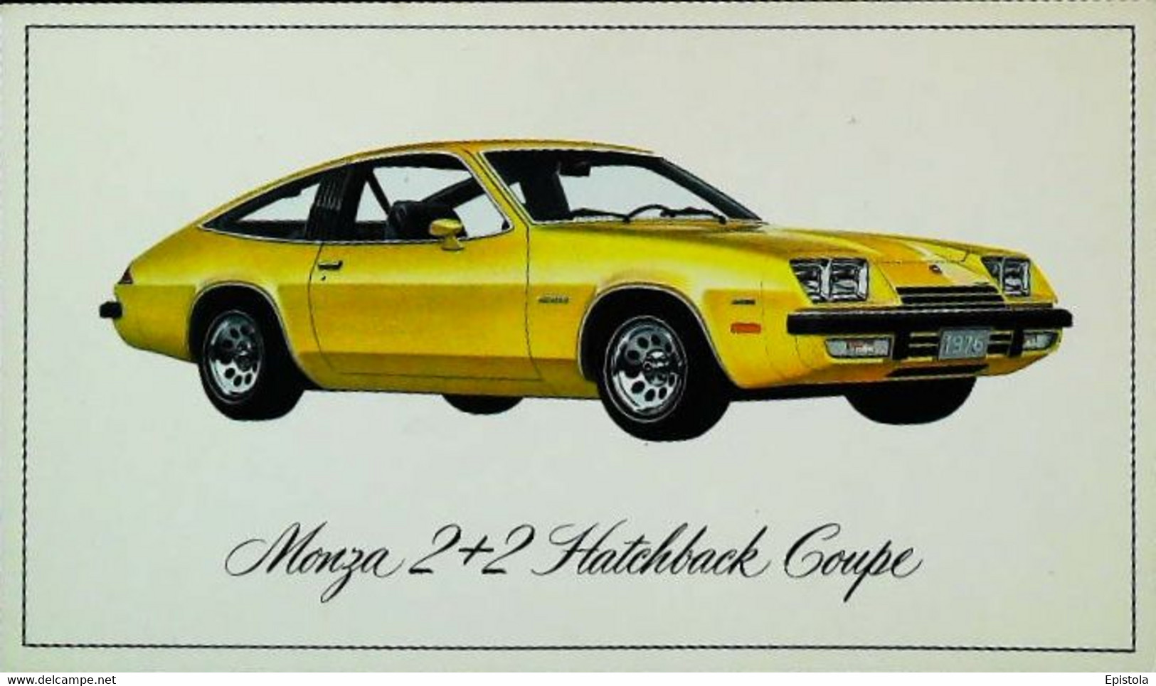 ► CHEVROLET Monza Coupe  1976  - Publicité Automobile Chevrolet  (Litho. U.S.A.) - Rutas Americanas