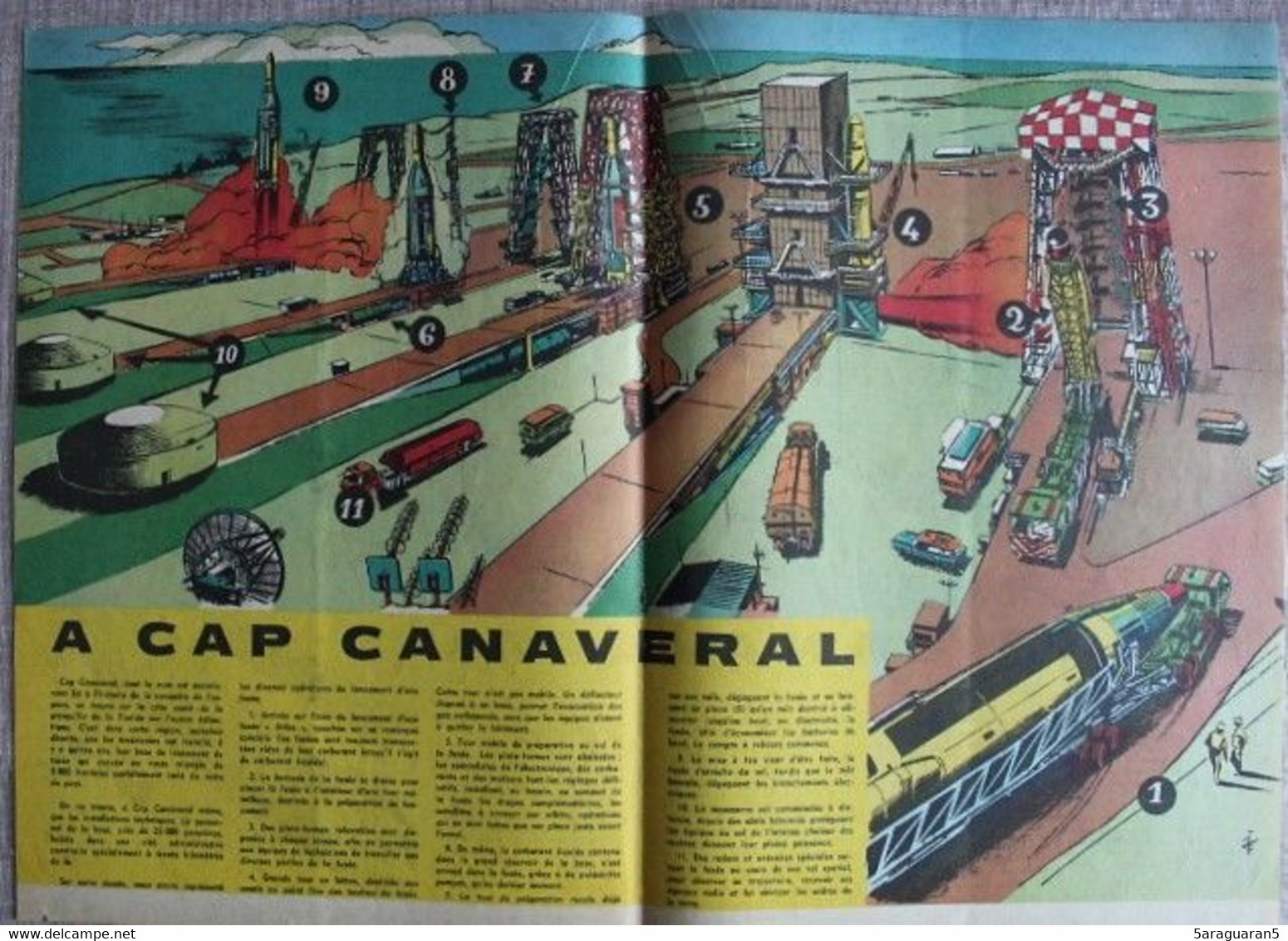 GRAVURE - ENCART DOUBLE PAGES - CAP CANAVERAL - Machines