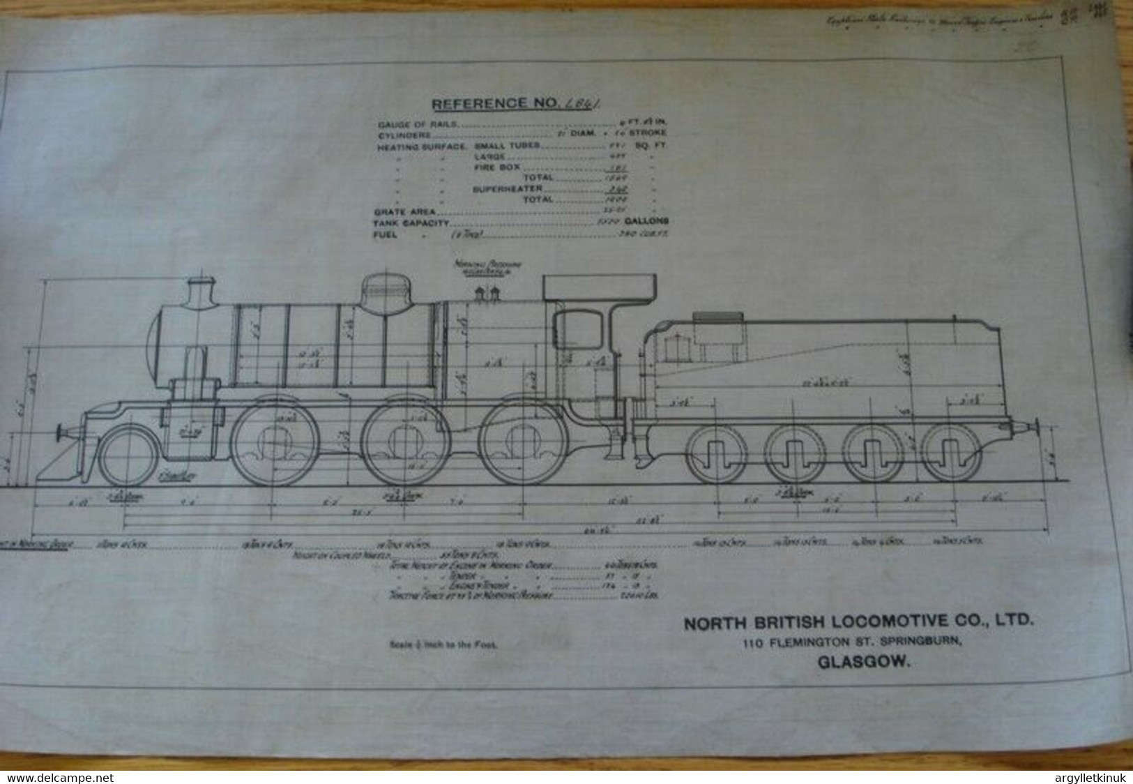 EGYPTIAN STATE RAILWAYS 1928 ENGINEER'S LOCOMOTIVE - Other Plans