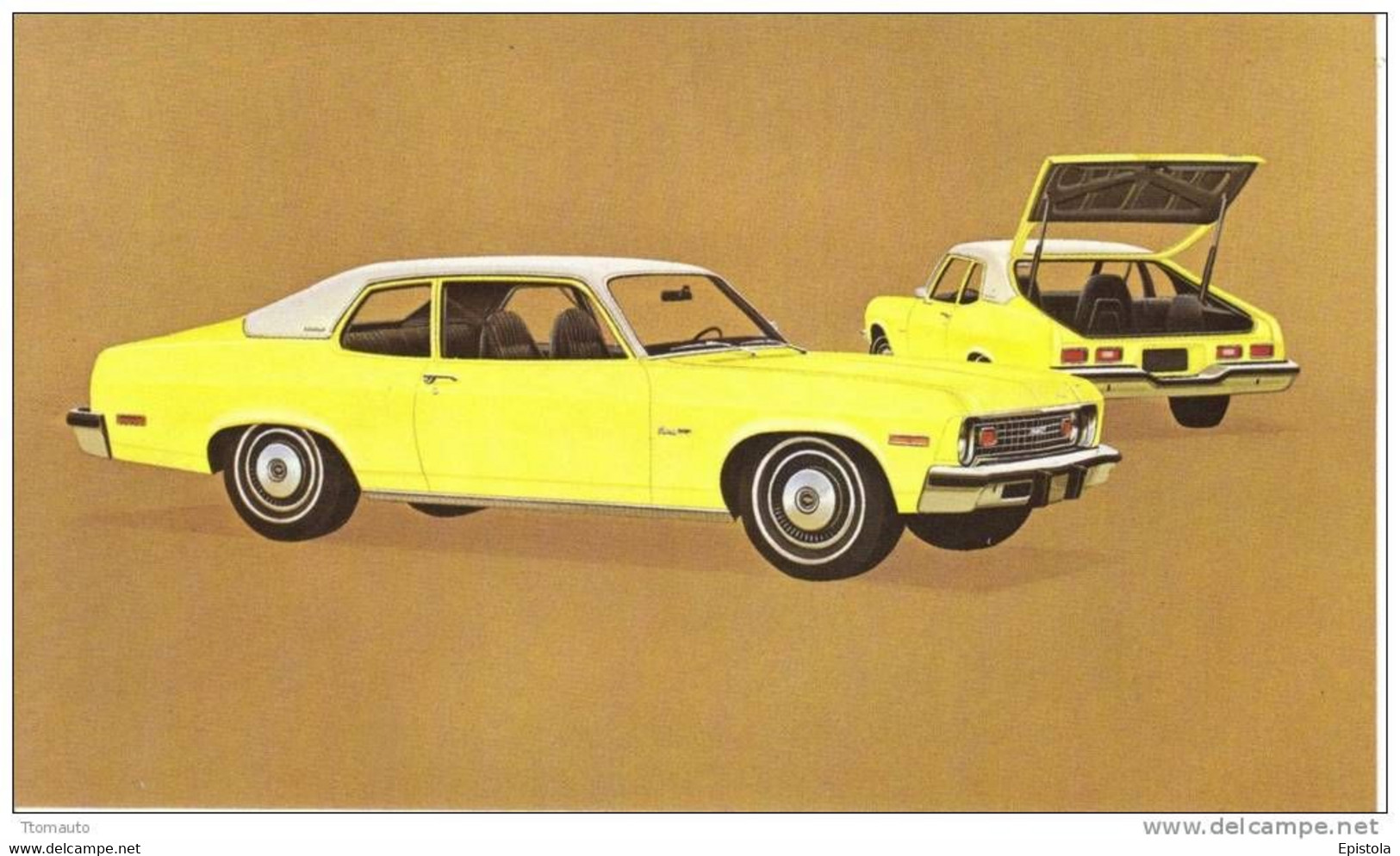 ► CHEVROLET Nova Custom Hatchback Coupe  - Publicité Automobile Chevrolet  (Litho. U.S.A.) - American Roadside