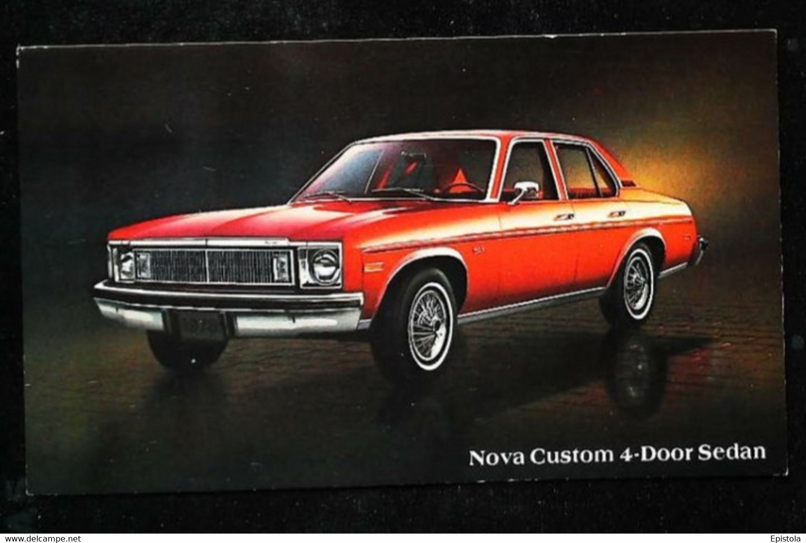 ► CHEVROLET Nova Custom Sedan  1978  - Publicité Automobile Chevrolet  (Litho. U.S.A.) - American Roadside