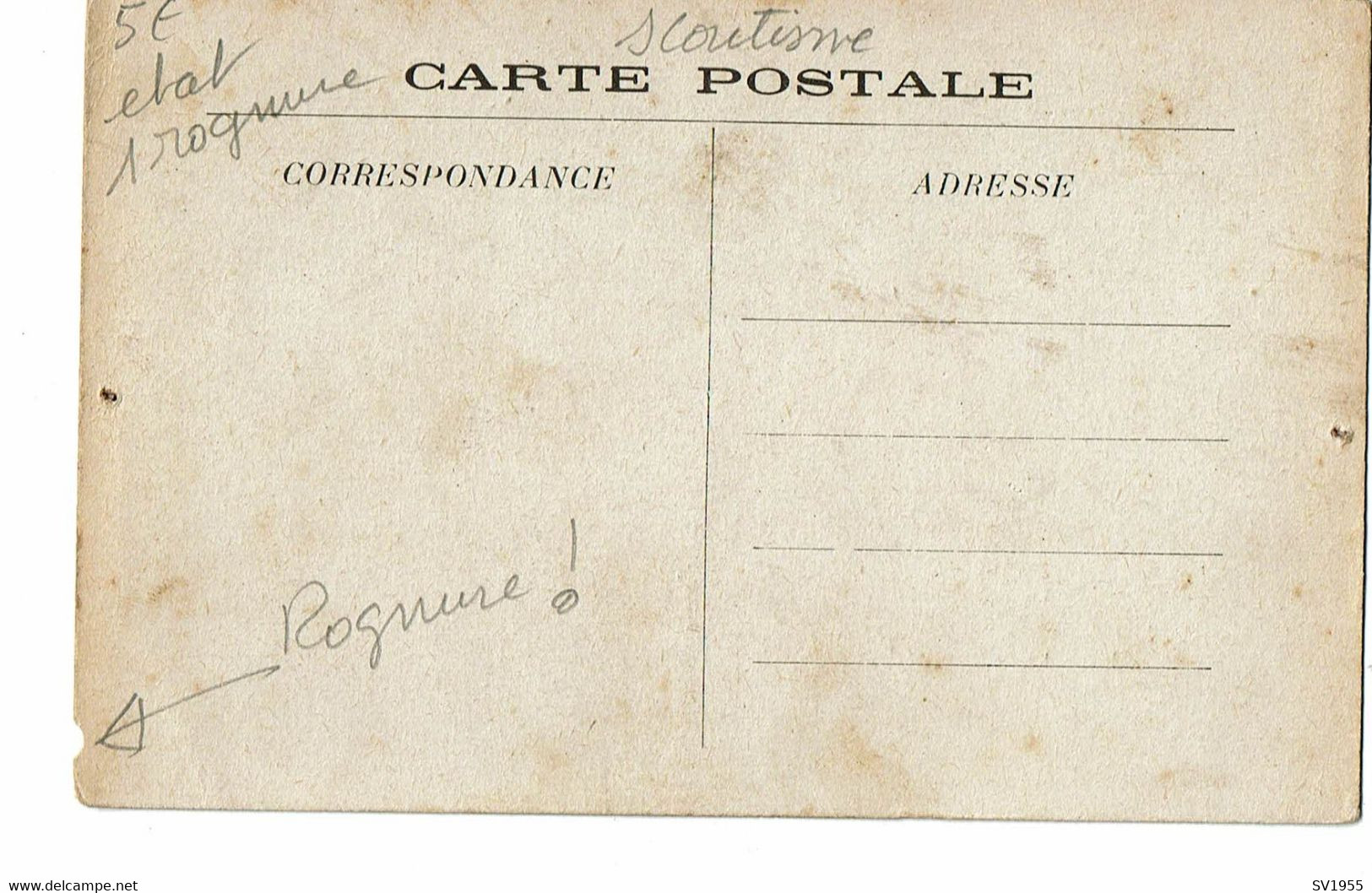 Scout Carte 1916 Vers Les Cimes  Carte En L'état Rognure - Scoutisme