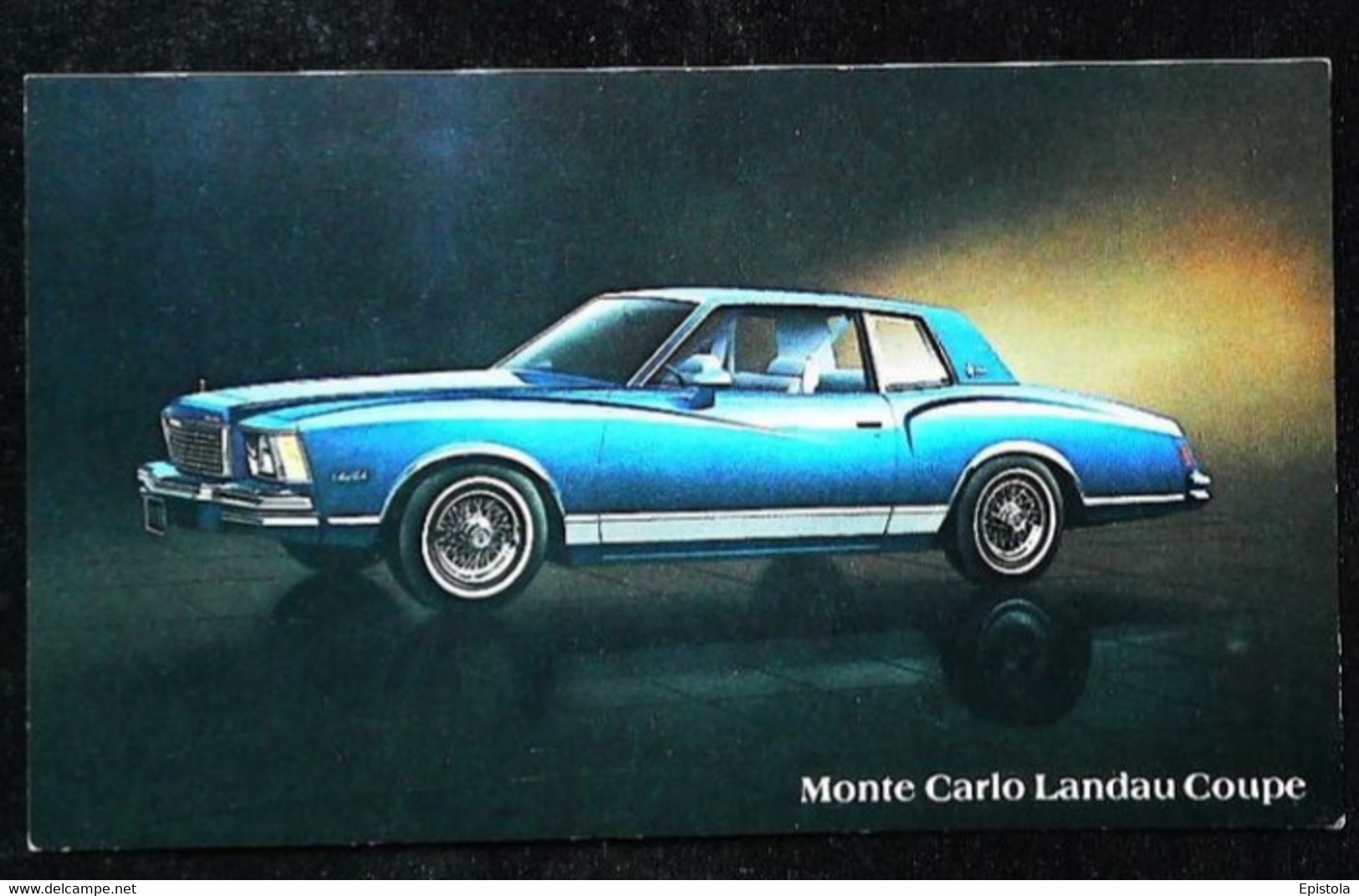 ► CHEVROLET Monte Carlo Landau Coupe 1978  - Publicité Automobile Chevrolet  (Litho. U.S.A.) - American Roadside