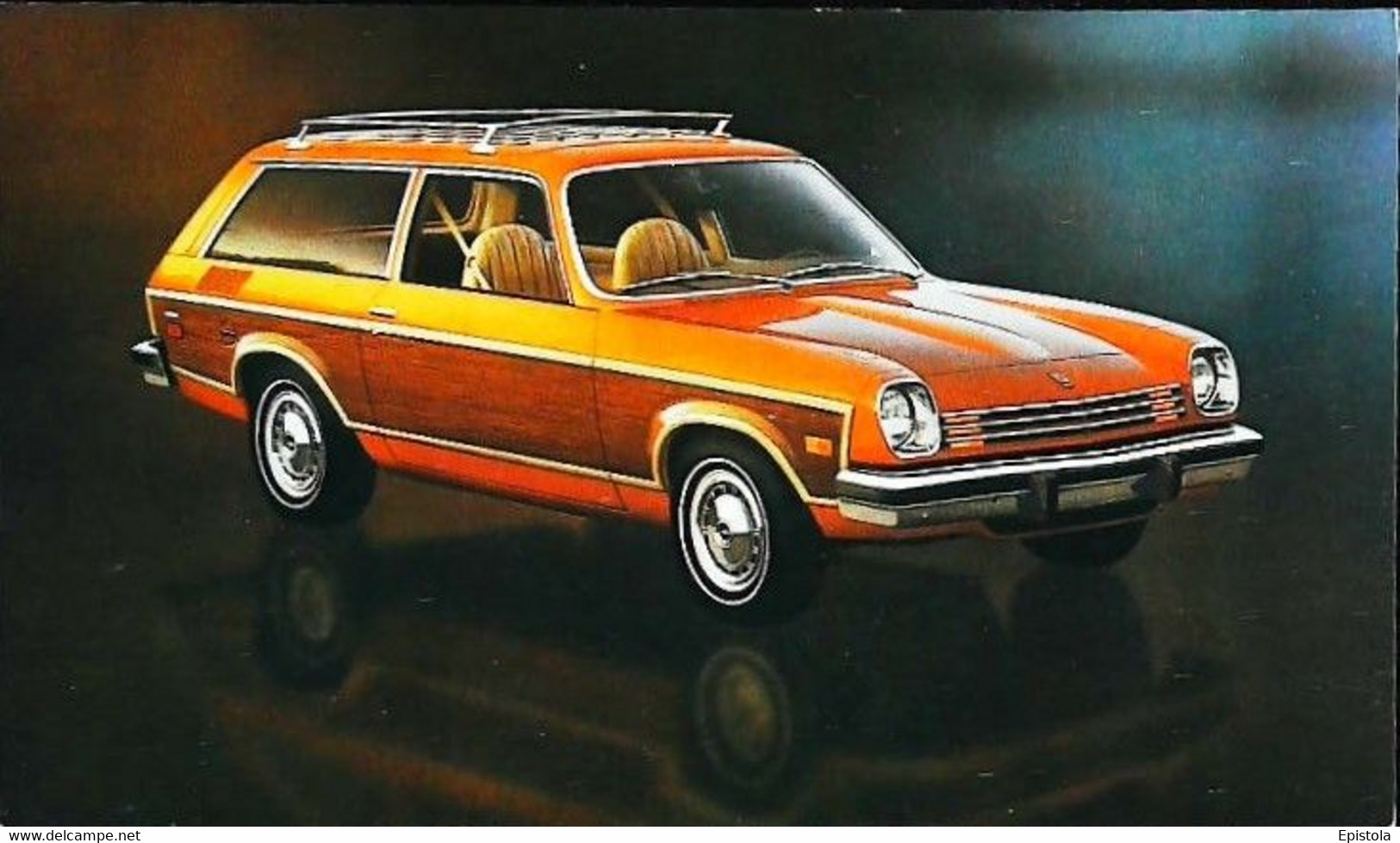 ► CHEVROLET Vega Estate Wagon 1977  - Publicité Automobile Chevrolet  (Litho. U.S.A.) - American Roadside