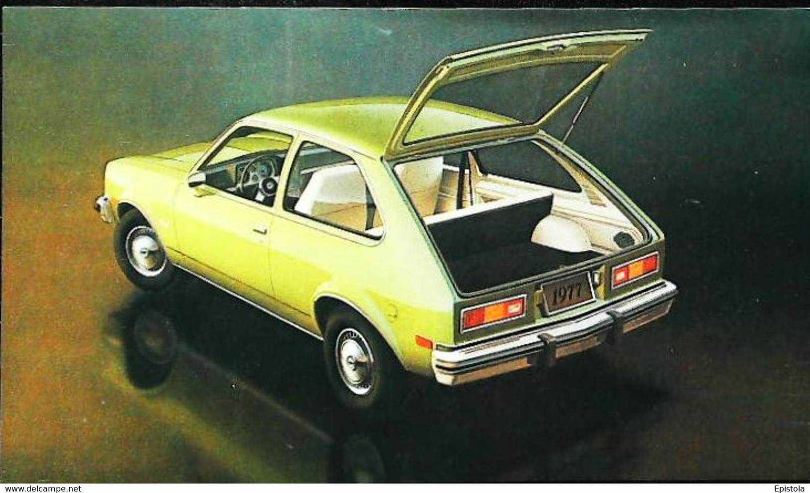 ► CHEVROLET   Chevette Hatchback Coupe 1977 - Publicité Automobile Chevrolet   (Litho. U.S.A.) - American Roadside