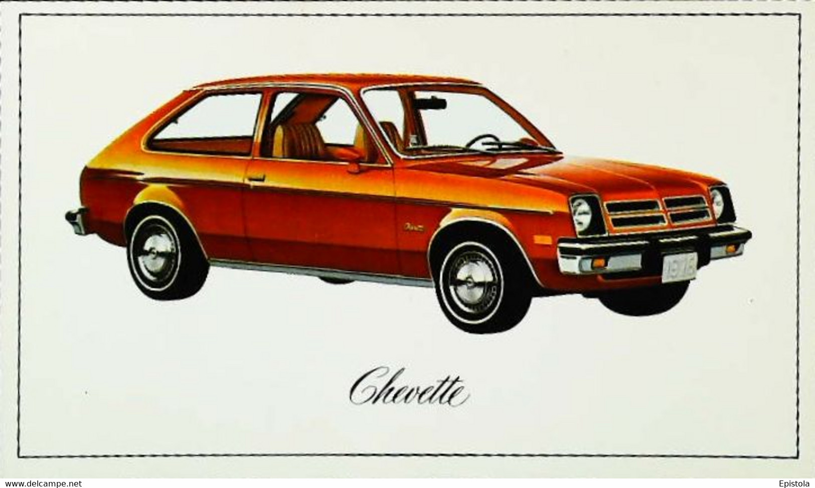 ► CHEVROLET Chevette 1976  - Publicité Automobile Chevrolet   (Litho. U.S.A.) - American Roadside