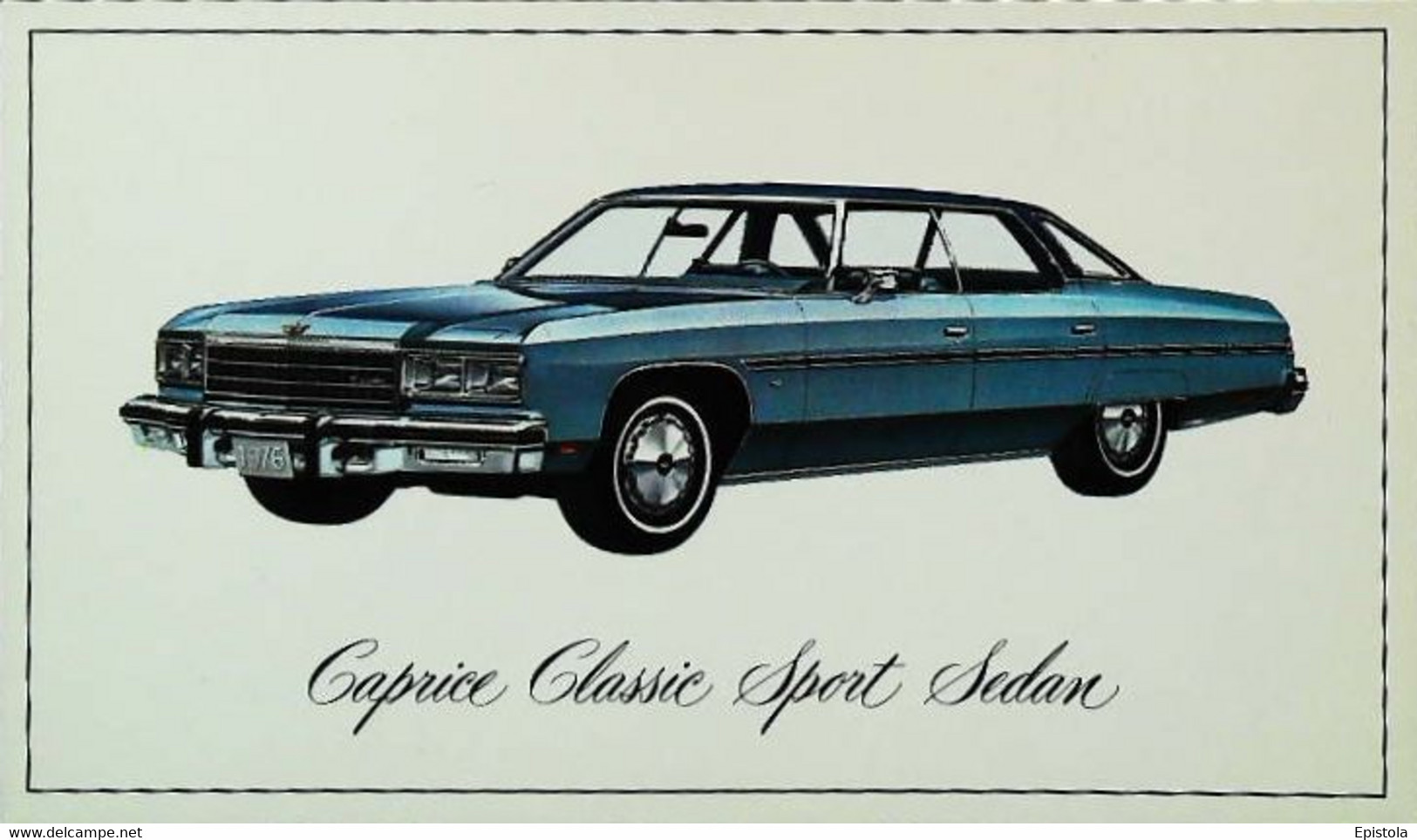 ► CHEVROLET Caprice Classic Sport Sedan 1976  - Publicité Automobile Chevrolet   (Litho. U.S.A.) - American Roadside