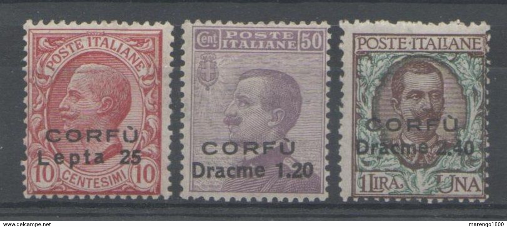 Corfù 1923 - Soprastampati Con Valore In Moneta Greca **      (g1453) - Corfù