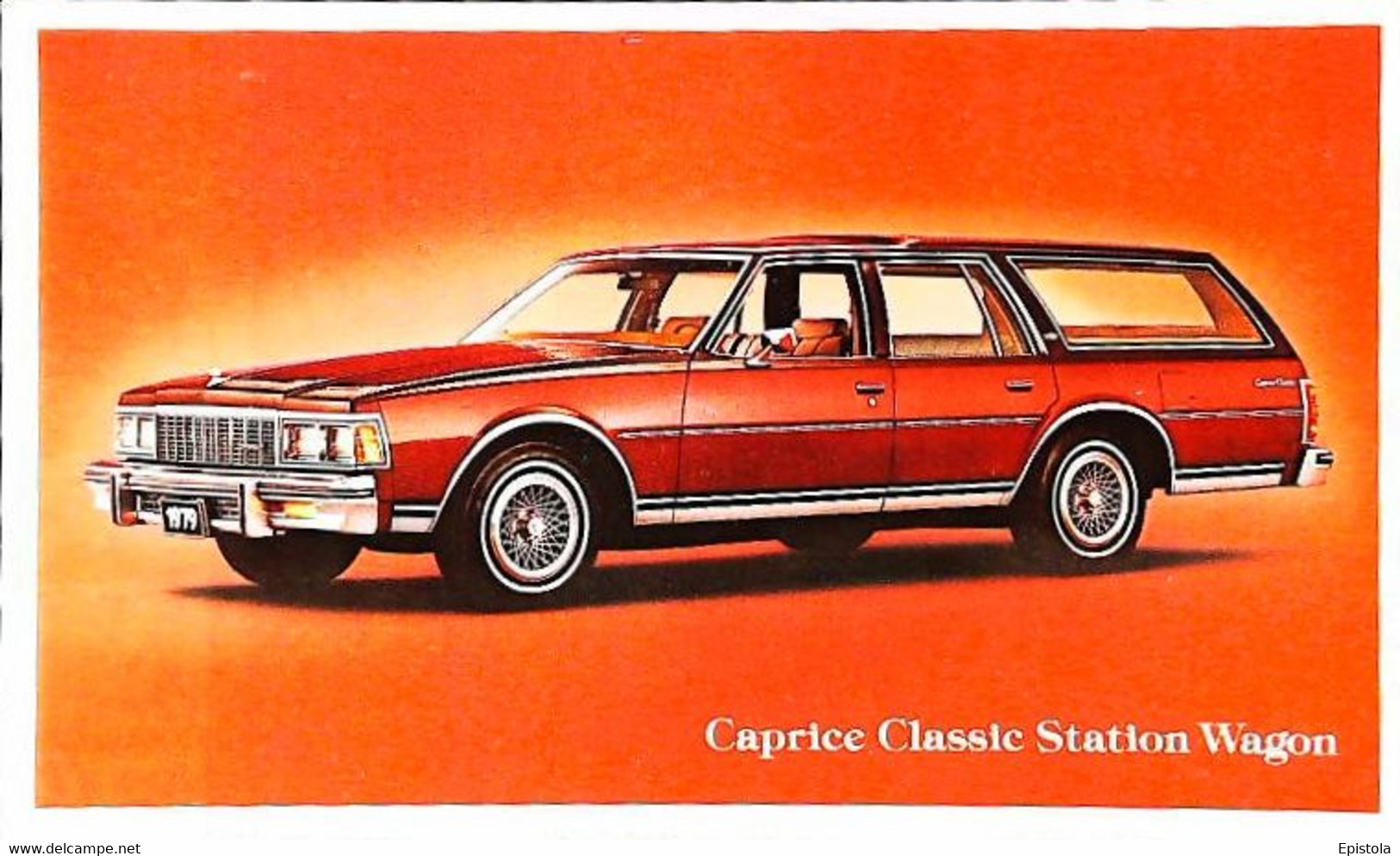 ► CHEVROLET Caprice Classic Station Wagon 1979  - Publicité Automobile Chevrolet   (Litho. U.S.A.) - American Roadside