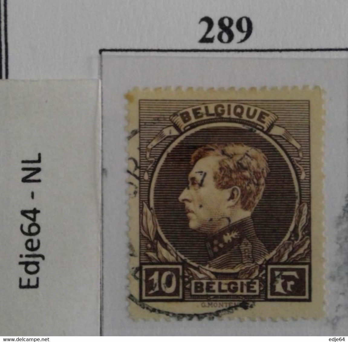 België 1929 Frankeerzegel Montenez Groot - 1929-1941 Groot Montenez