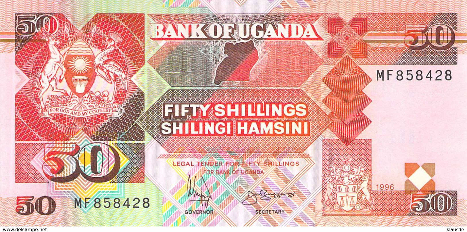 50 Schillings UNC (I) Uganda - Uganda