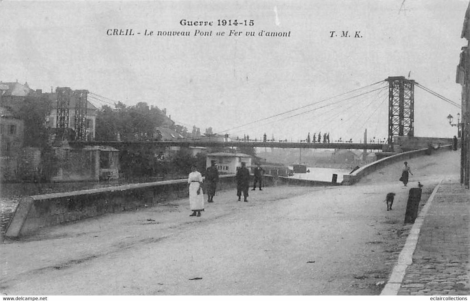 Creil           60       Le Nouveau Pont De Fer Vu De L'amont         (voir Scan) - Creil