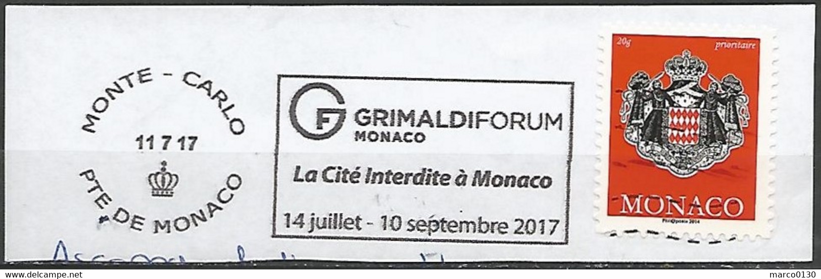 MONACO N° 2945 OBLITERE  Avec Flamme Sur Fragment - Oblitérés