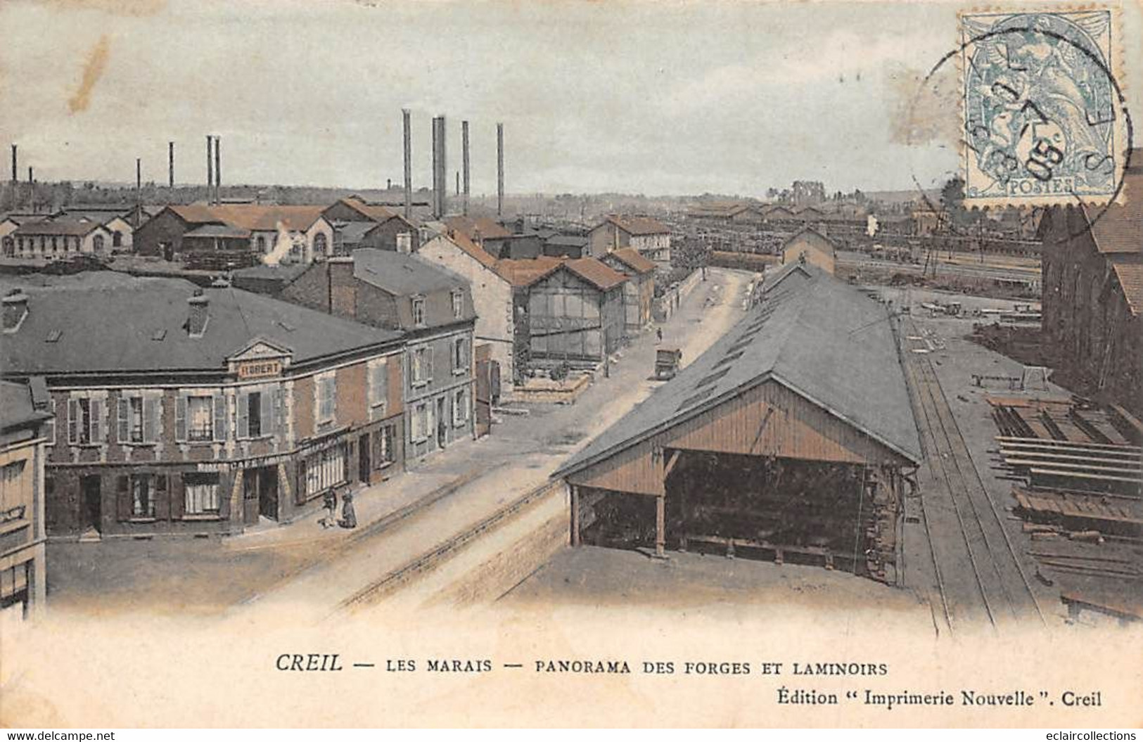 Creil           60        Les Marais. Panorama Des Forges Et Laminoirs       (voir Scan) - Creil