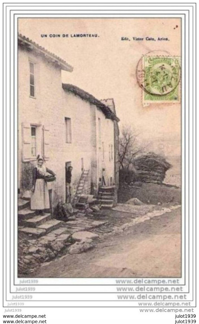 LAMORTEAU ..--  Un Coin Du Village . 1911 Vers ALFORTVILLE ( Mr Mme GUILLAUMONT ) . Voir Verso . - Rouvroy