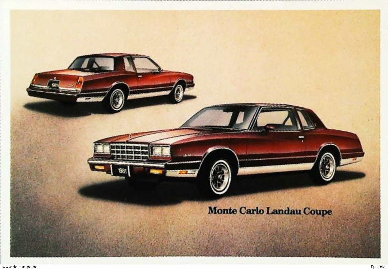 ► CHEVROLET  Caprice Classic Sedan 1981 Publicité Automobile Chevrolet   (Litho. U.S.A.) - American Roadside
