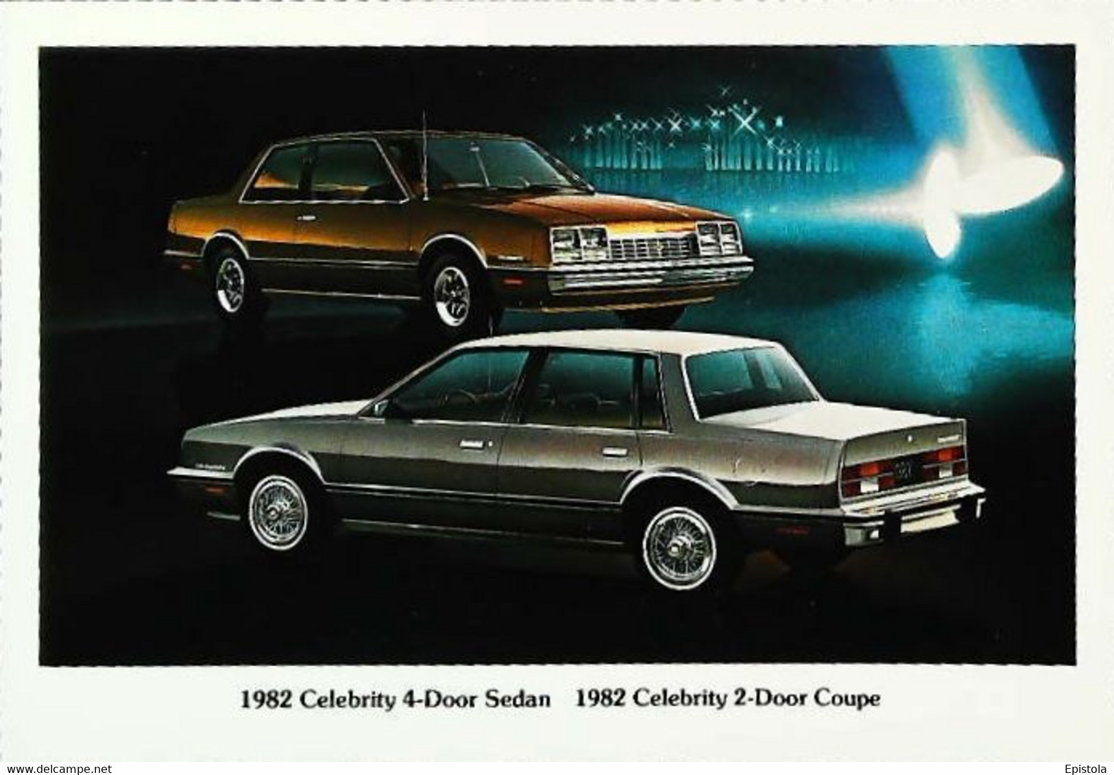 ► CHEVROLET Celebrity Sedan 1982  Publicité Automobile Chevrolet   (Litho. U.S.A.) - American Roadside