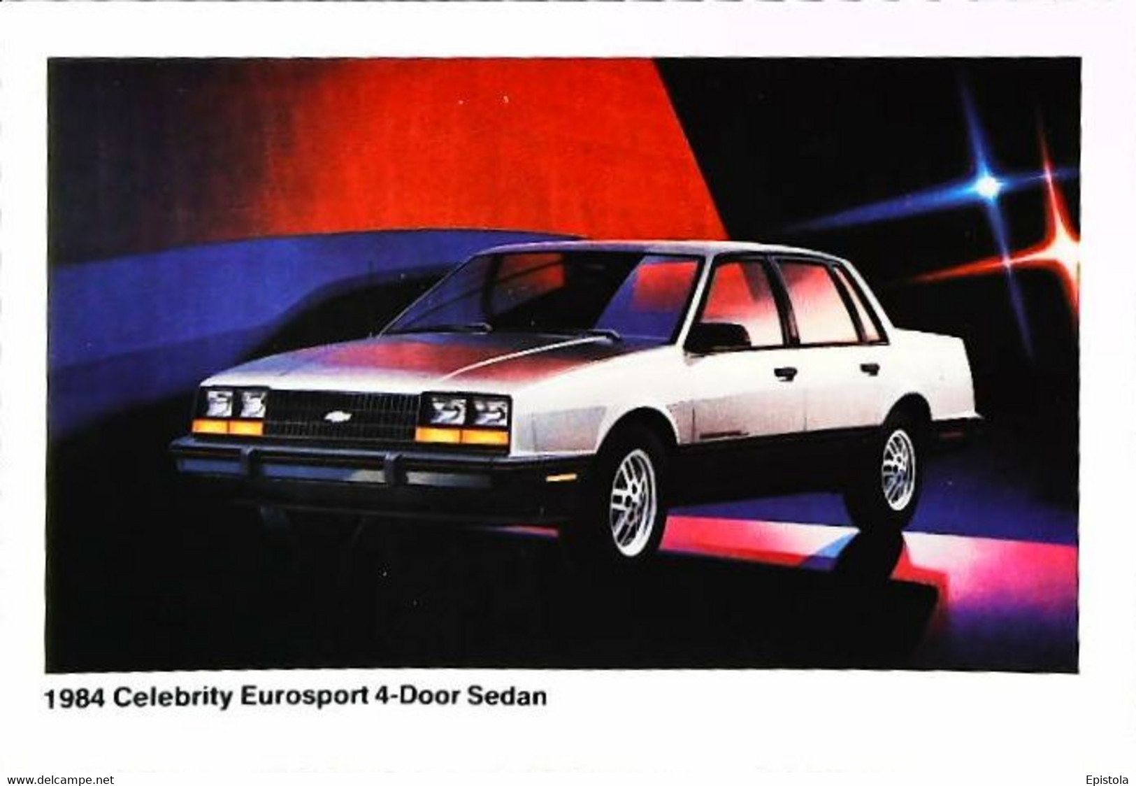 ► CHEVROLET Celebrity Eurosport Sedan 1984  Publicité Automobile Chevrolet   (Litho. U.S.A.) - American Roadside