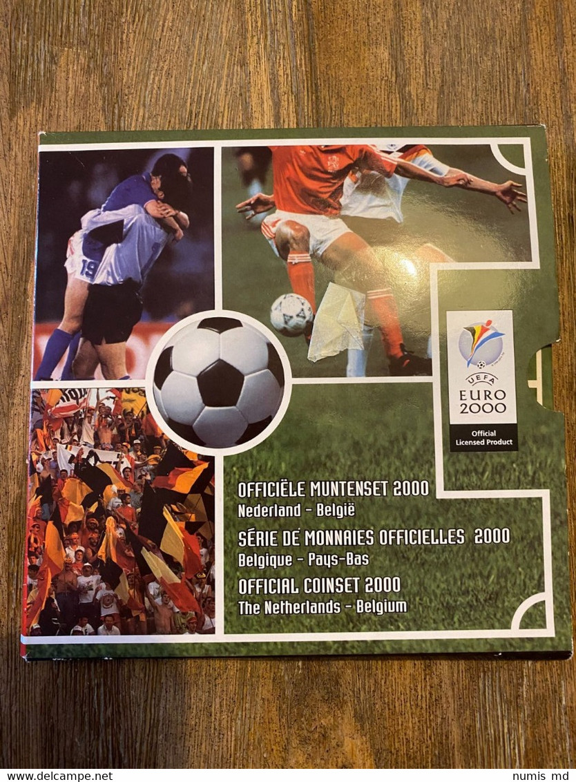 M/MS26A BELGIQUE FDC Foot Euro 2000 - FDC, BU, BE & Muntencassettes