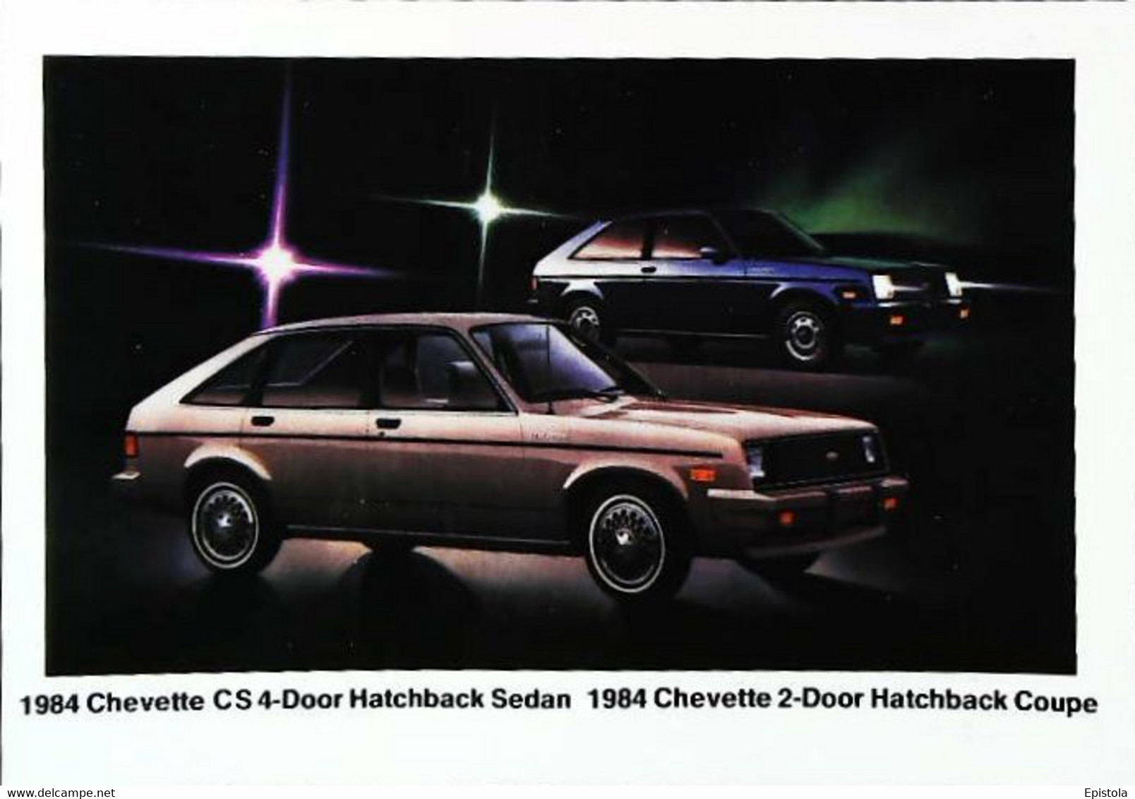 ► CHEVROLET Chevette CS4 1984  Publicité Automobile Chevrolet   (Litho. U.S.A.) - American Roadside