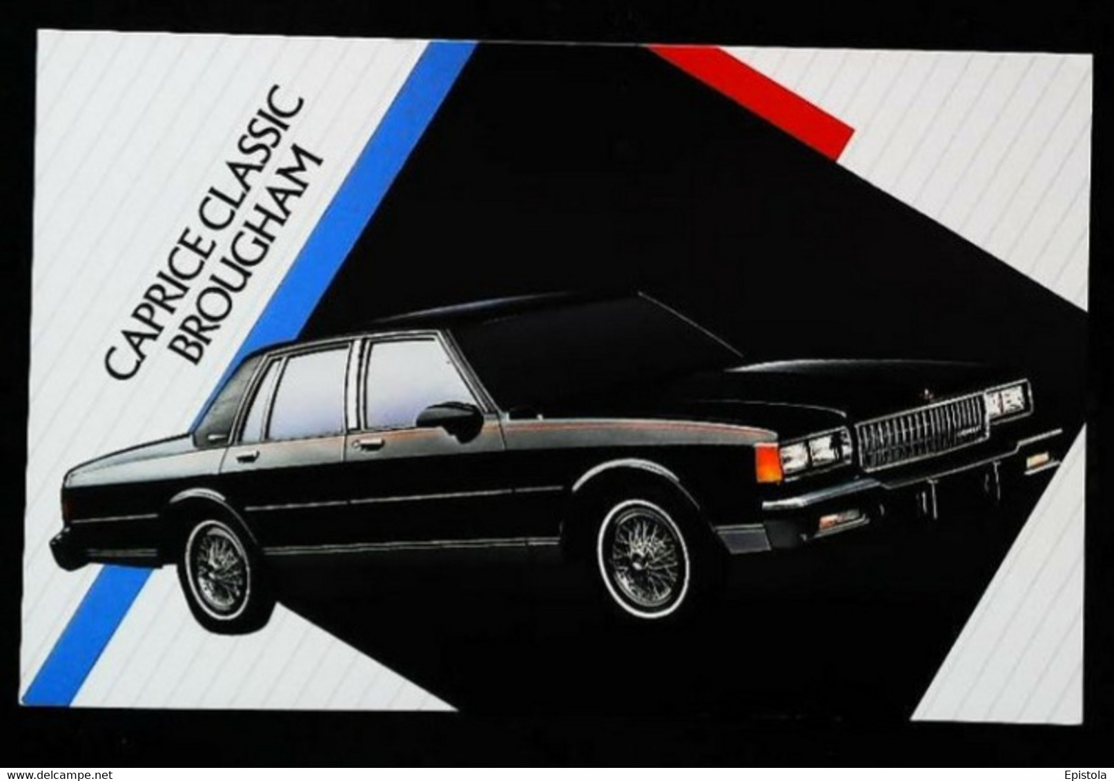 ► CHEVROLET  Caprice Classic Brougham 1986  - Publicité Automobile Chevrolet   (Litho. U.S.A.) - American Roadside