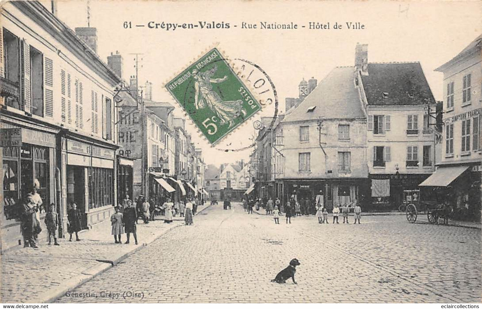 Crépy En Valois        60          Rue Nationale  Hôtel De Ville        (voir Scan) - Crepy En Valois