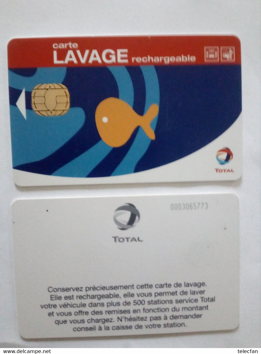 FRANCE CARTE LAVAGE TOTAL POISSON  NUMEROTEE - Car Wash Cards