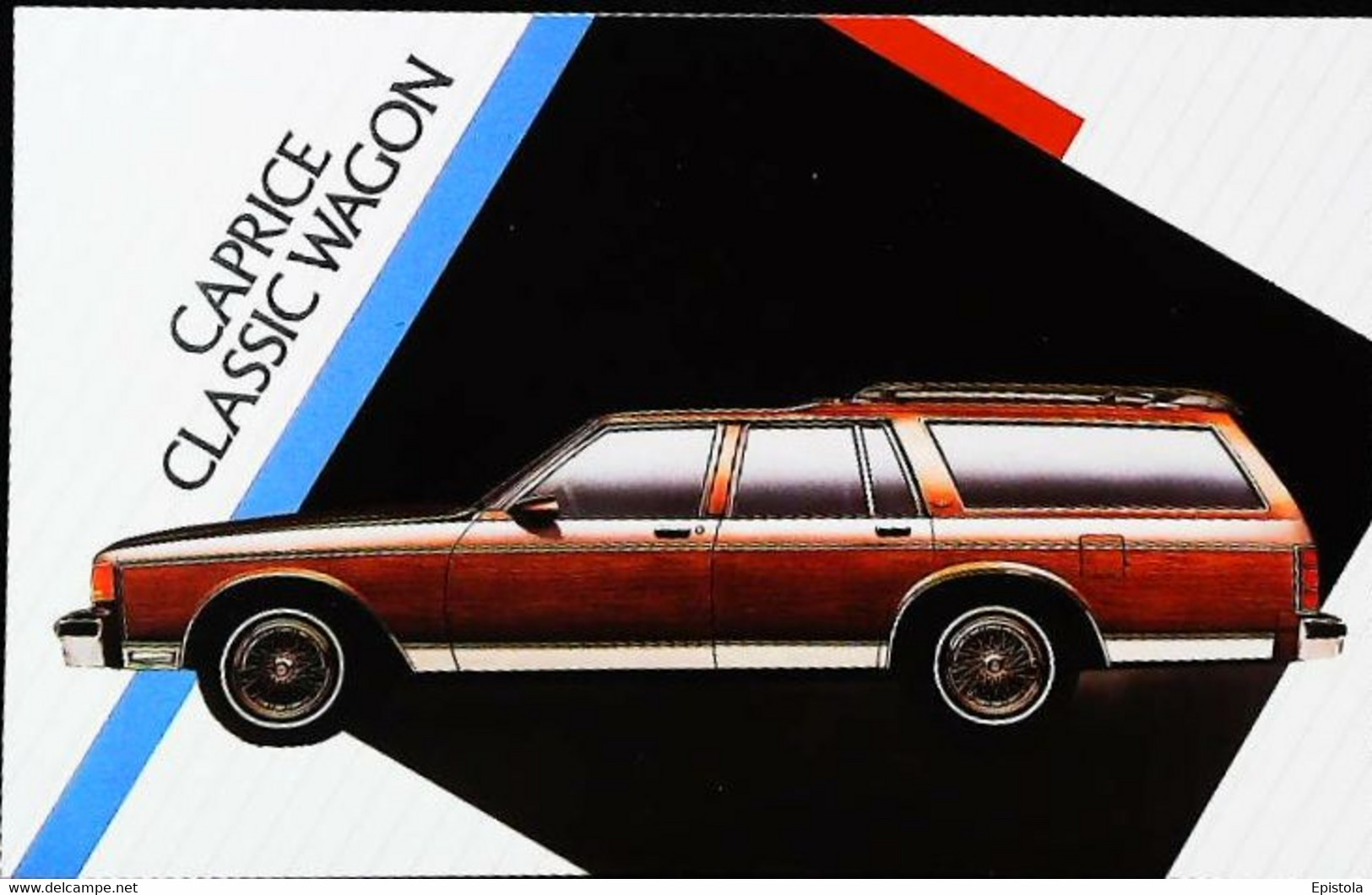 ► CHEVROLET  Caprice Classic Wagon  1986  - Publicité Automobile Chevrolet   (Litho. U.S.A.) - American Roadside