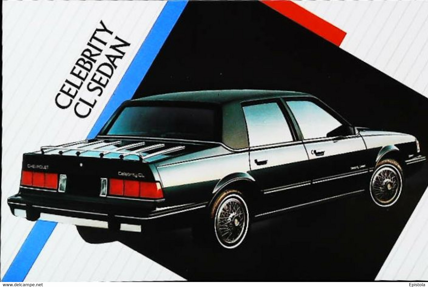 ► CHEVROLET Celebrety CL Sedan 1986 - Publicité Automobile Chevrolet   (Litho. U.S.A.) - American Roadside