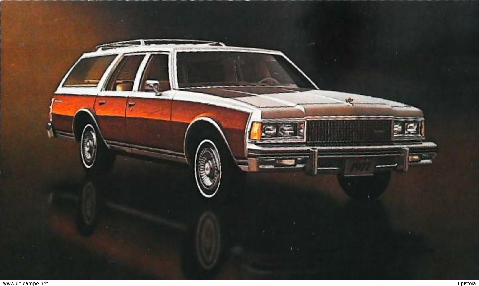 ► CHEVROLET  Caprice Station Wagon 1977   - Publicité Automobile Chevrolet   (Litho. U.S.A.) - American Roadside