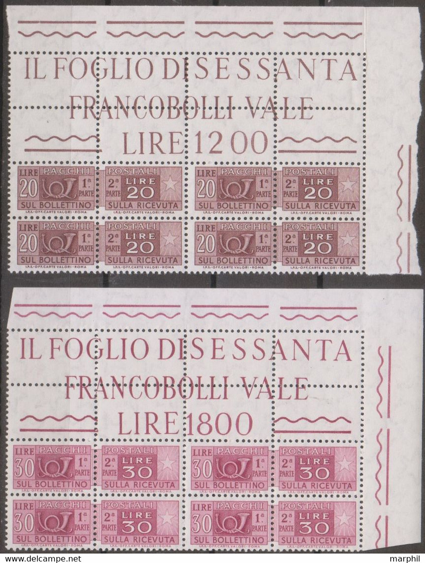 Italia 1973 Pacchi Postali UnN°104/05 Adf MNH/** Vedere Scansione - Pacchi Postali