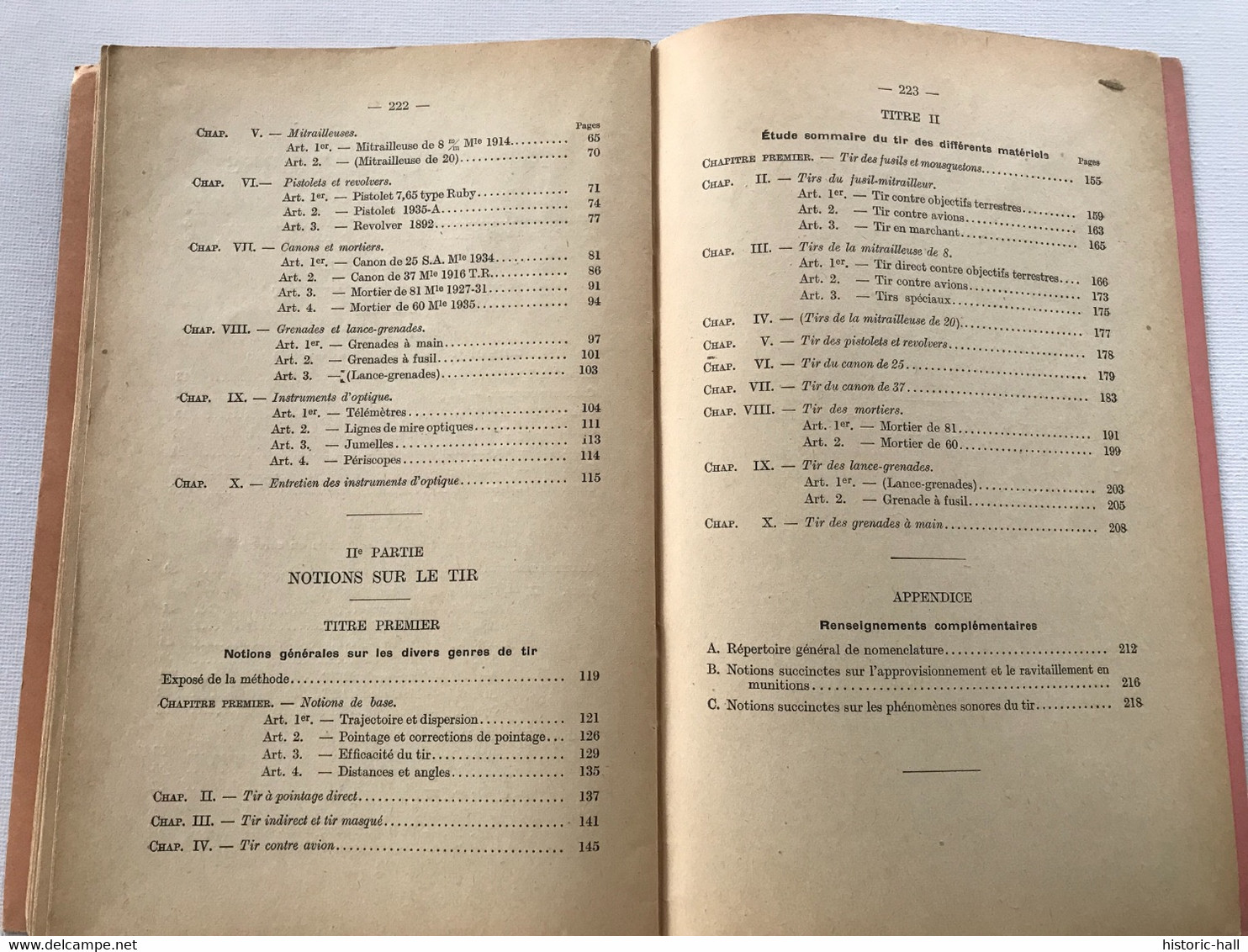 PRECIS De TIR & ARMEMENT De L’Infanterie - 1940 - Lieutenant Colonel G. PAILLÉ - Autres & Non Classés