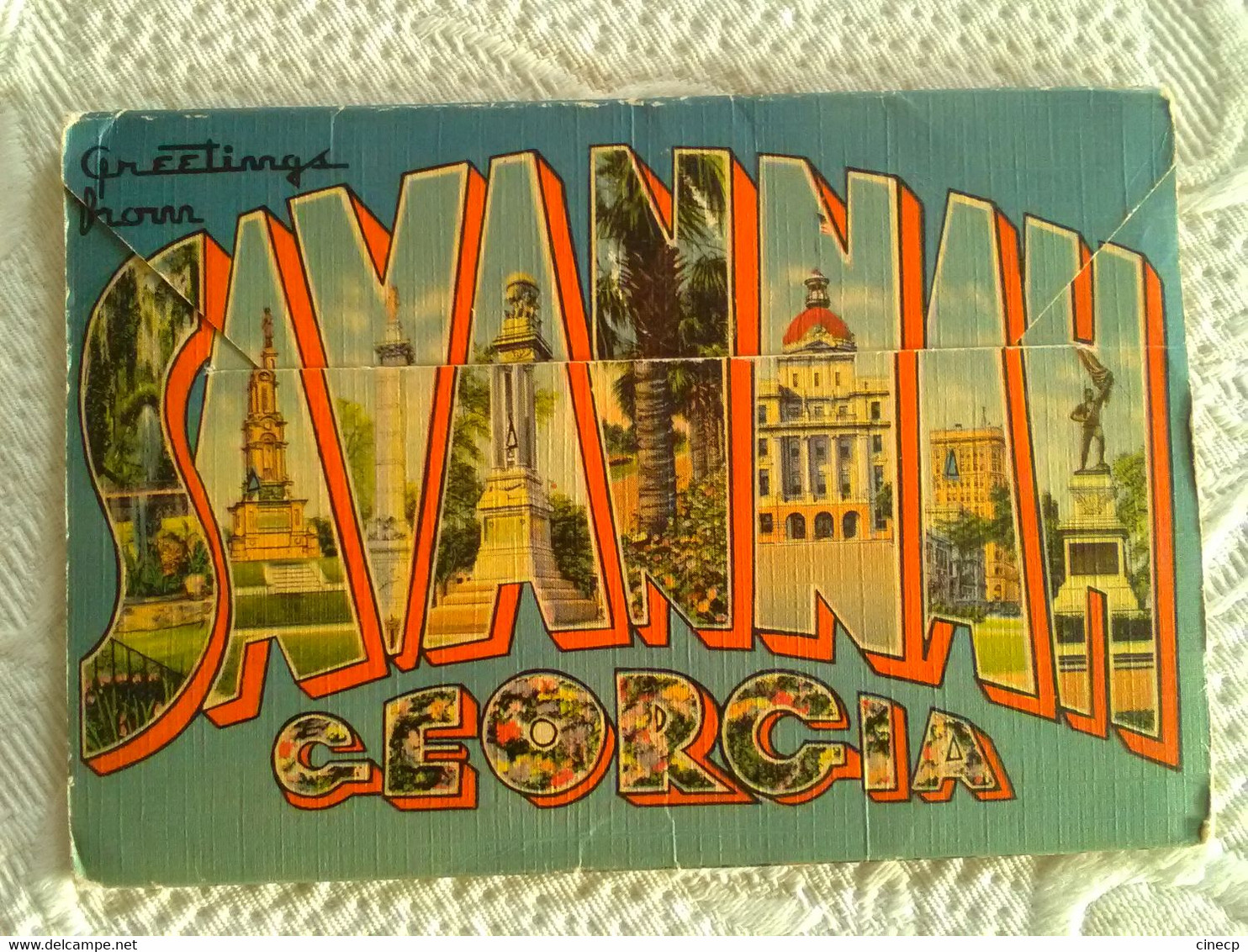 USA - CARNET SOUVENIR FOLDER OF SAVANNAH GEORGIA DEPLIANT ACCORDEON MULTI VUES - Savannah