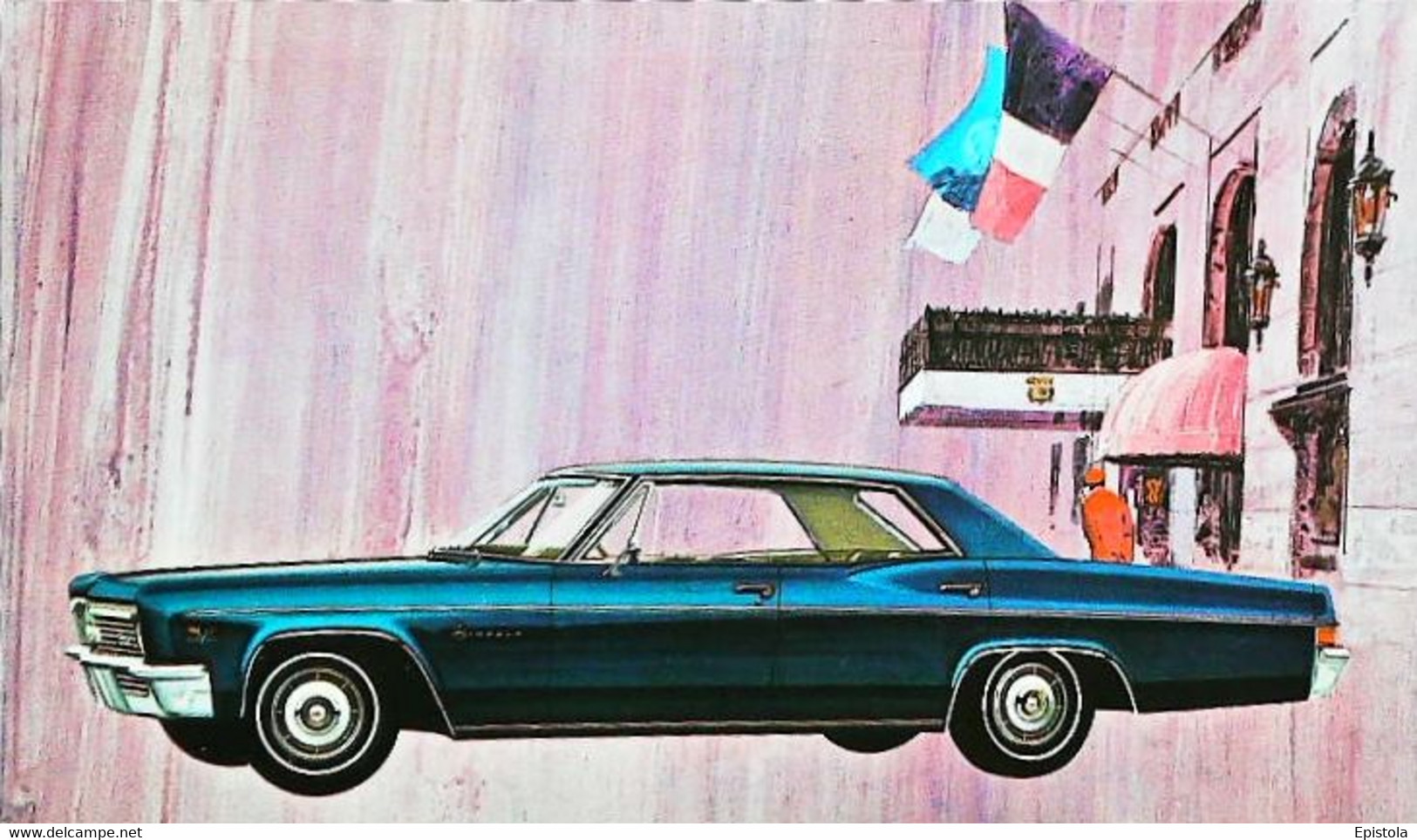 ► CHEVROLET Impala Sport Sedan 1966   -  Automobile Chevrolet (Litho. U.S.A.) - American Roadside